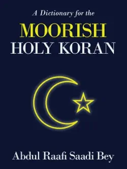 a dictionary for the moorish holy koran book cover image