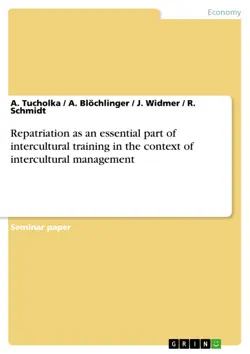 repatriation as an essential part of intercultural training in the context of intercultural management book cover image