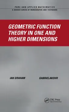 geometric function theory in one and higher dimensions book cover image
