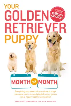 your golden retriever puppy month by month book cover image