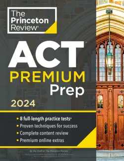 princeton review act premium prep, 2024 book cover image