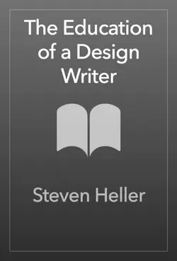 the education of a design writer imagen de la portada del libro