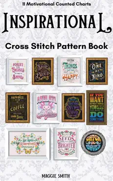 inspirational and motivational cross stitch pattern book book cover image