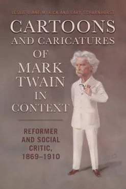 cartoons and caricatures of mark twain in context book cover image