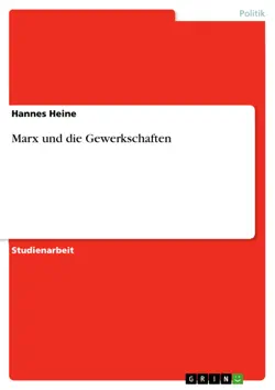 marx und die gewerkschaften imagen de la portada del libro