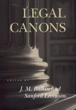 legal canons book cover image
