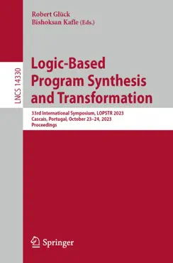 logic-based program synthesis and transformation book cover image