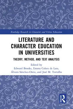 literature and character education in universities book cover image