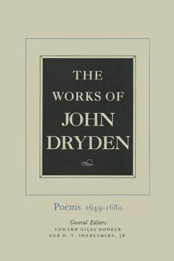 the works of john dryden, volume i book cover image