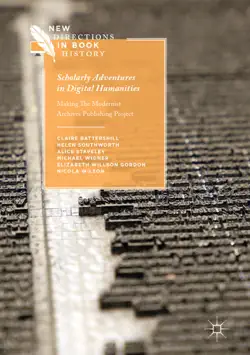 scholarly adventures in digital humanities imagen de la portada del libro