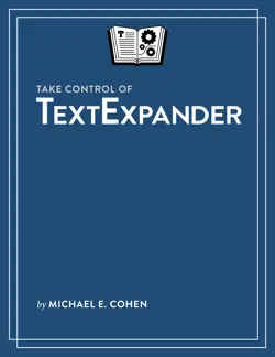 take control of textexpander book cover image