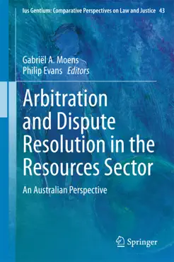 arbitration and dispute resolution in the resources sector imagen de la portada del libro