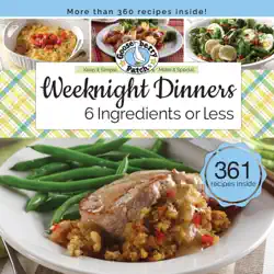 weeknight dinners 6 ingredients or less book cover image