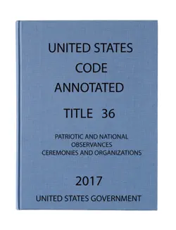 usca. title 36. patriotic and national observances , ceremonies and organizations. imagen de la portada del libro