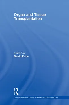 organ and tissue transplantation book cover image