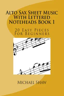 alto sax sheet music with lettered noteheads book 1 book cover image
