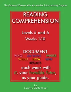 reading comprehension - levels 5 and 6 book cover image