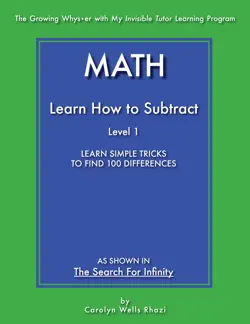 math - learn how to subtract - level 1 book cover image
