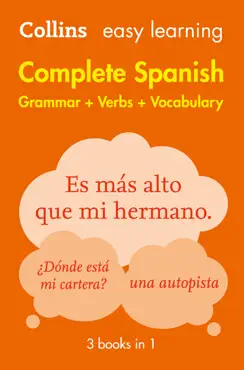 easy learning spanish complete grammar, verbs and vocabulary (3 books in 1) book cover image
