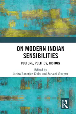on modern indian sensibilities imagen de la portada del libro