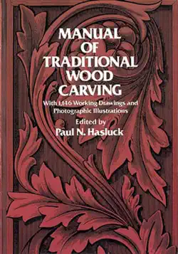 manual of traditional wood carving book cover image