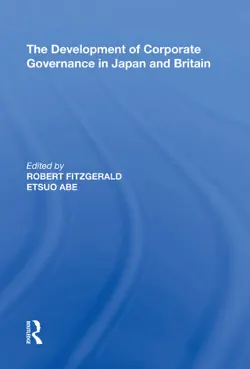 the development of corporate governance in japan and britain book cover image