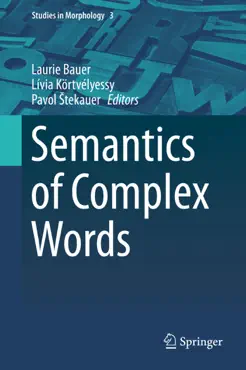 semantics of complex words book cover image