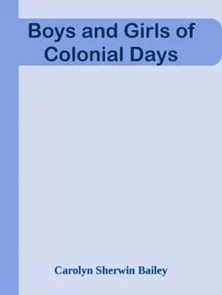 boys and girls of colonial days book cover image