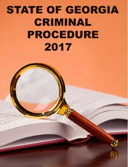 state of georgia criminal procedure 2017 book cover image