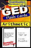 GED Test Prep Arithmetic Review--Exambusters Flash Cards--Workbook 5 of 13 book summary, reviews and download