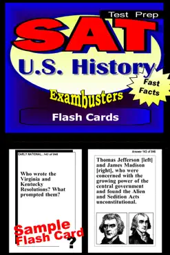 sat us history test prep review--exambusters flash cards book cover image