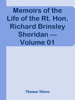 memoirs of the life of the rt. hon. richard brinsley sheridan — volume 01 imagen de la portada del libro
