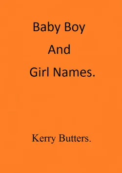 baby boy and girl names. book cover image