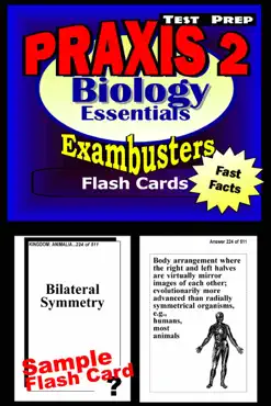 praxis ii biology test prep review--exambusters flash cards book cover image