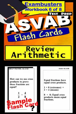 asvab test prep arithmetic review--exambusters flash cards--workbook 6 of 8 book cover image