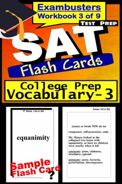 sat test prep college prep vocabulary 3 review--exambusters flash cards--workbook 3 of 9 book cover image