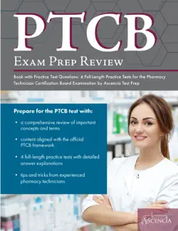 ptcb exam prep review book with practice test questions book cover image