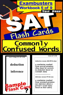 sat test prep commonly confused words review--exambusters flash cards--workbook 5 of 9 book cover image
