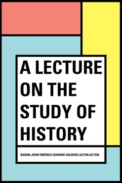a lecture on the study of history book cover image