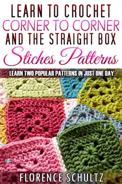 learn to crochet corner to corner and the straight box stitch patterns. learn two popular patterns in just one day book cover image