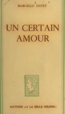 un certain amour book cover image