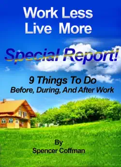 9 things to do before during and after work book cover image