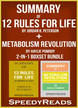 summary of 12 rules for life: an antidote to chaos by jordan b. peterson + summary of metabolism revolution by haylie pomroy book cover image