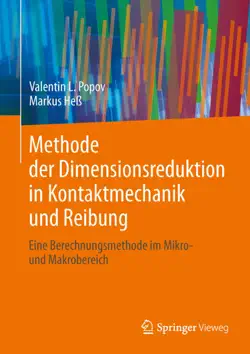 methode der dimensionsreduktion in kontaktmechanik und reibung book cover image