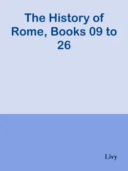 the history of rome, books 09 to 26 book cover image