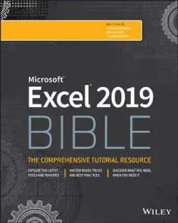 excel 2019 bible book cover image