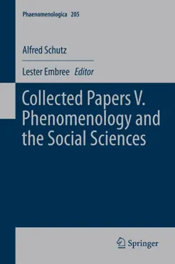 collected papers v. phenomenology and the social sciences book cover image