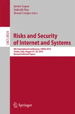 risks and security of internet and systems book cover image