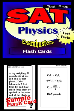 sat physics test prep review--exambusters flash cards book cover image