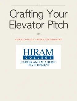 crafting your elevator pitch book cover image